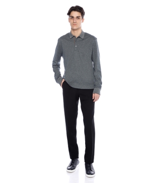 Long sleeve straight polo