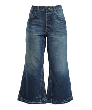 High-waist flared jeans