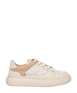 Sneakers with fur detail