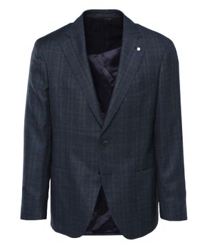 Long sleeve blazer with button fastening