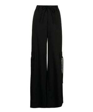 High-waist wide trousers