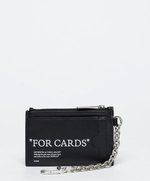 Leather zipped card holder