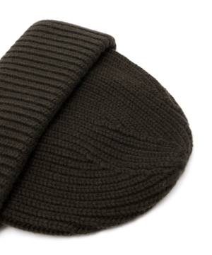 Ribbed cashmere hat