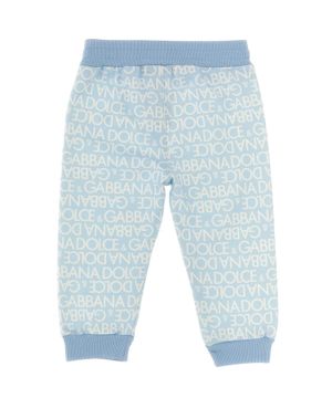 Logo printed pants with elasticated waist