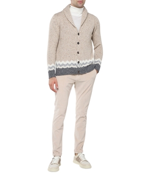 Button fastening cardigan with long sleeves