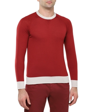 Round neck jumper with long sleeves