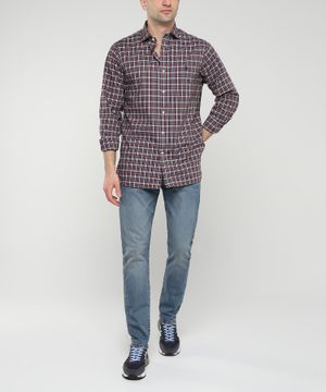 Long sleeve straight fit shirt