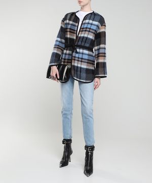 Long sleeve check cardigan