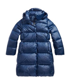 Quilted design hooded jacket