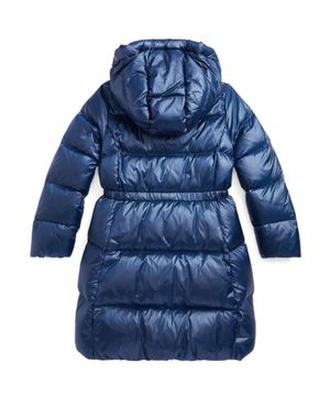 Quilted design hooded jacket