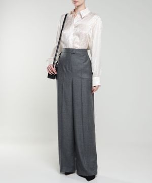 High-waist wide trousers