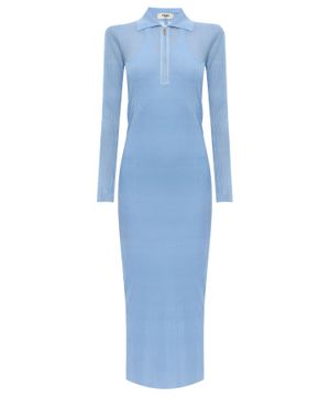 Long sleeve dress with classic collar