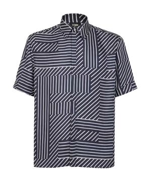 Striped short-sleeves shirt