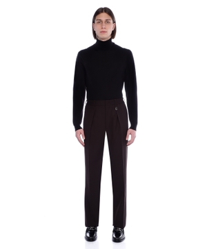 Elastic waist classic trousers