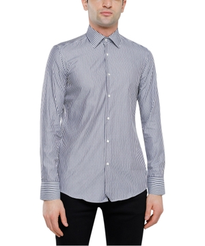 Striped long-sleeve shirt