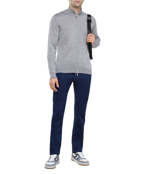 High-neck cardigan