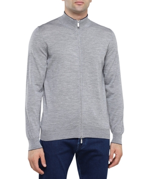 High-neck cardigan