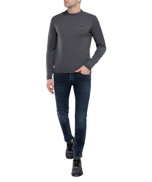 Logo printed long-sleeve jumper