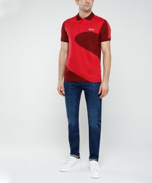 Logo printed short sleeve polo