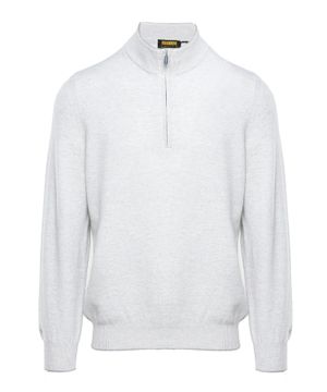 Zip fastening collar sweater