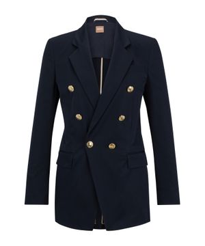 Long-sleeve blazer with button fastening