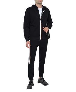 Long sleeve cardigan with zip fastening