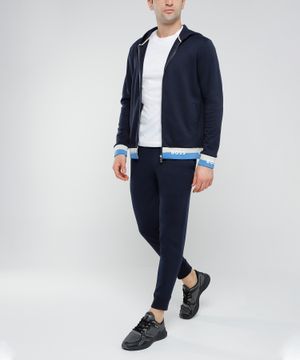 Long-sleeve cardigan with logo