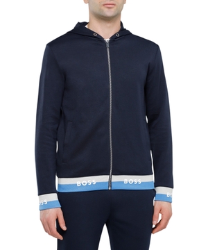 Long-sleeve cardigan with logo