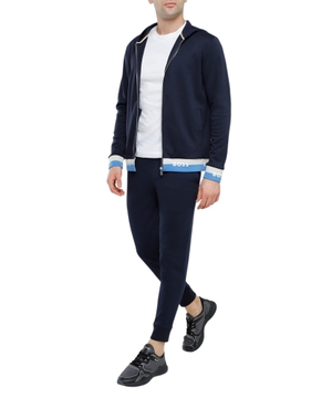 Long-sleeve cardigan with logo