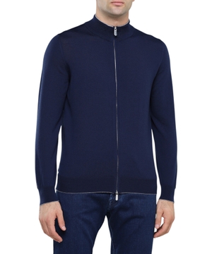 High-neck cardigan