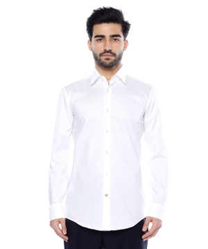 Long sleeve shirt with classic collar