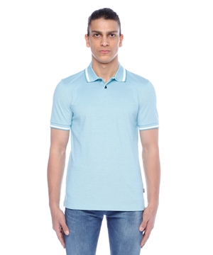 Short sleeve polo with classic collar