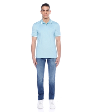 Short sleeve polo with classic collar