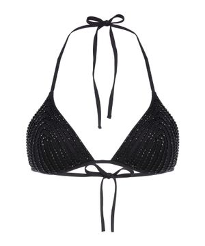 Crystals embellished bikini top