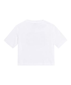 Logo embroidered cotton T-shirt