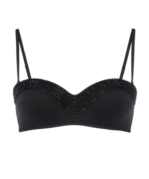 Beads embellished bikini top