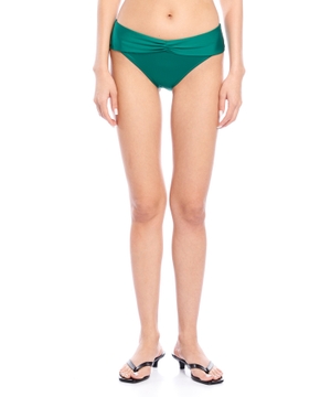 Ruched trim bikini bottom