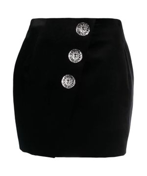 Button details mini skirt