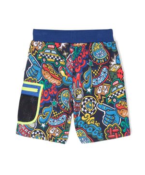 Graphic printed shorts