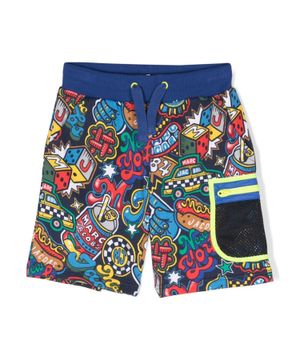 Graphic printed shorts