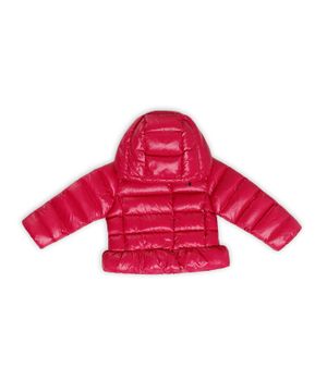 Logo embroidered quilted jacket