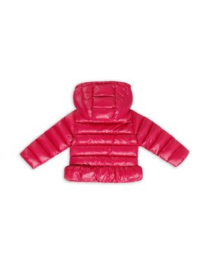 Logo embroidered quilted jacket