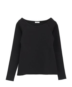 Long-sleeve round neck top