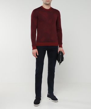 Round neck jumper with long sleeves