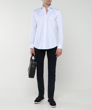 Long sleeve shirt with classic collar