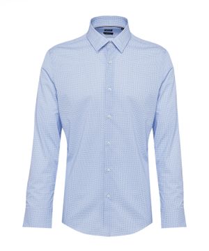 Long-sleeve straight-fit shirt