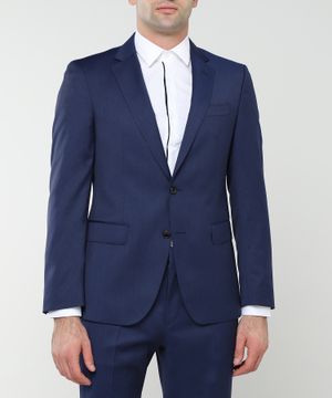 Straight-fit wool suit