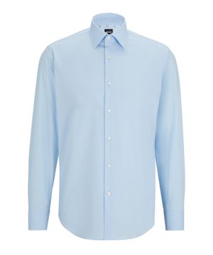 Long-sleeve straight-fit shirt