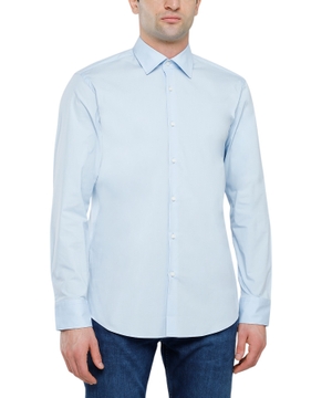 Long-sleeve straight-fit shirt