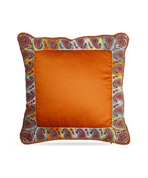 Embroidered decorative cushion